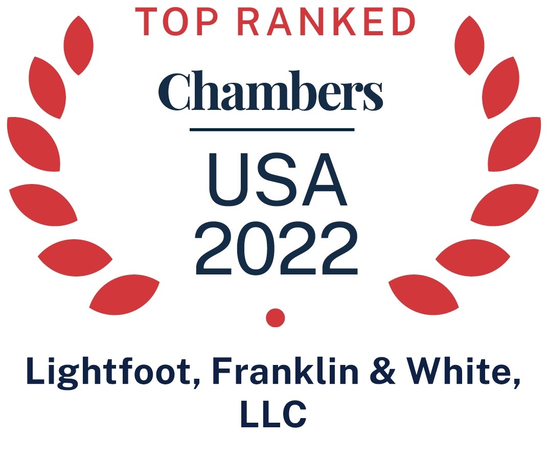 Chambers USA 2022; Lightfoot, Franklin & White, LLC