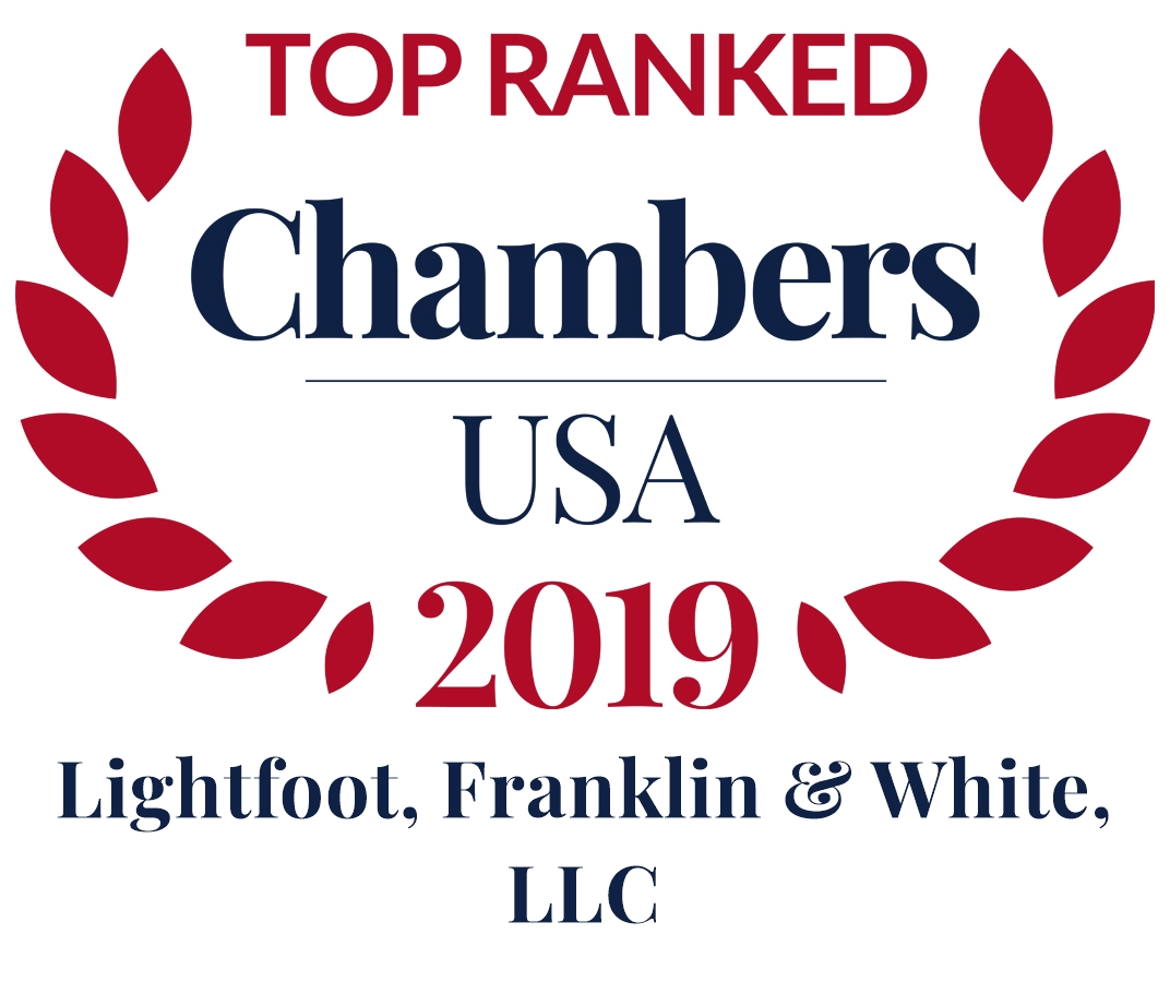 Chambers USA 2019; Lightfoot, Franklin & White, LLC