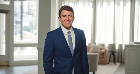 Man smiling in tie